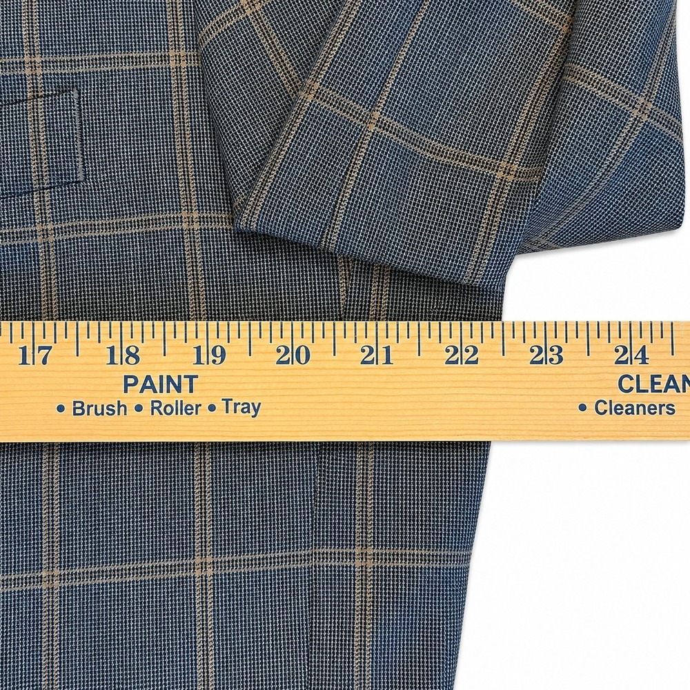Brooks Brothers BrooksCool Madison Fit 42L Sport Coat Windowpane Gray Summer - Picture 12 of 16